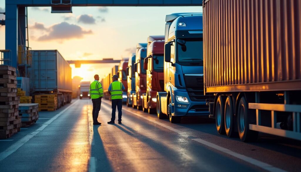 Comment optimiser la gestion des flux de camions sur un pont logistique