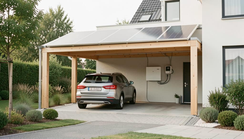 Carport solaire : fonctionnement, budget et installation