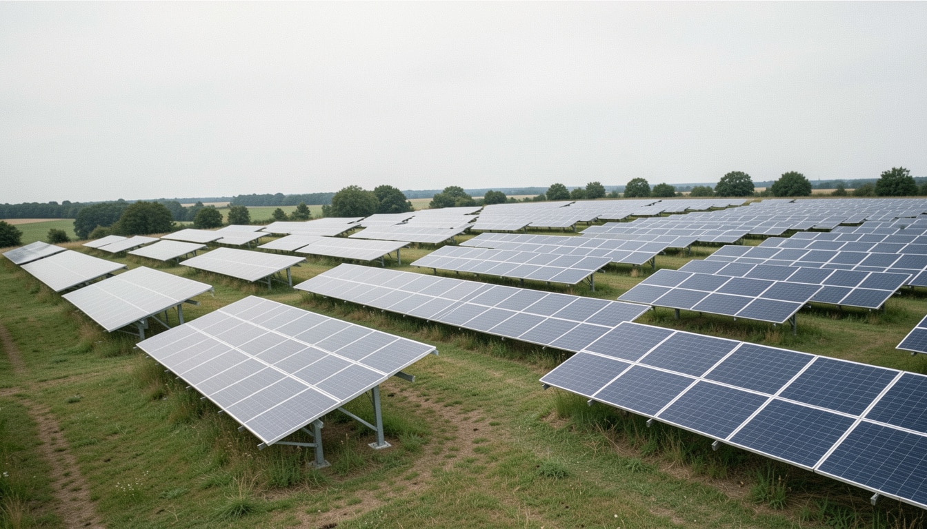 Champ de panneaux solaires : coûts, rentabilité et terrain