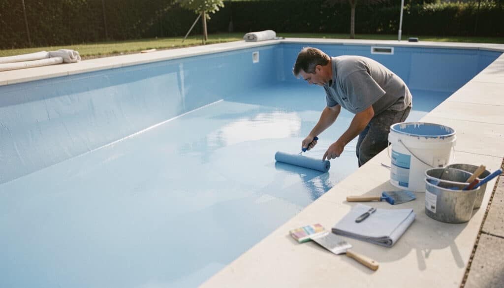 Quelle peinture choisir pour une piscine en béton ?